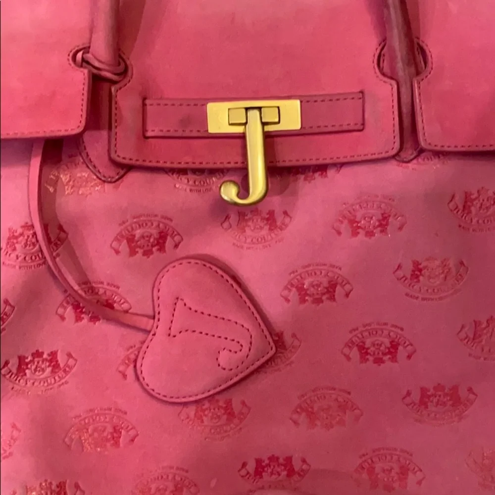 Juicy Couture Hot Pink Tote Bag with Gold Hardware - Picture 3 of 10